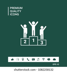 Pedestal - podium icon
