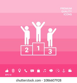 Pedestal - podium icon