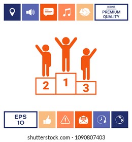 Pedestal - podium icon