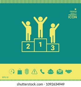 Pedestal - podium icon