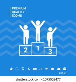Pedestal - podium icon