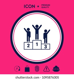 Pedestal - podium icon