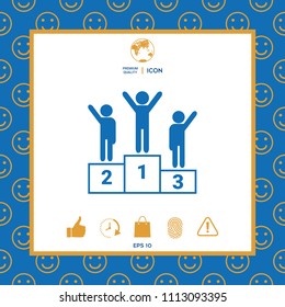Pedestal - podium icon