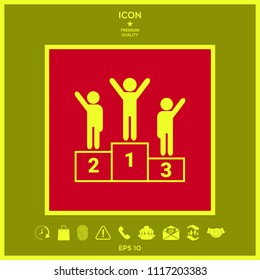 Pedestal - podium icon