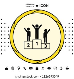 Pedestal - podium icon