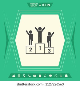 Pedestal - podium icon