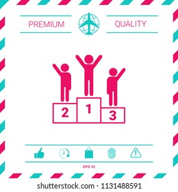 Pedestal - podium icon