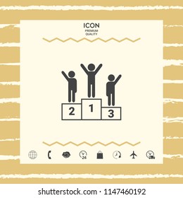 Pedestal - podium icon