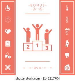 Pedestal - podium icon