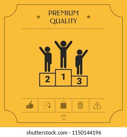 Pedestal - podium icon