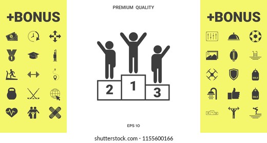 Pedestal - podium icon
