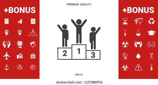 Pedestal - podium icon