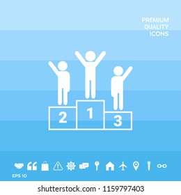 Pedestal - podium icon