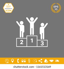 Pedestal - podium icon