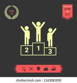 Pedestal - podium icon
