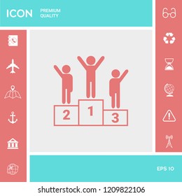 Pedestal - podium icon