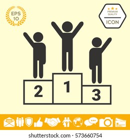 Pedestal - podium icon