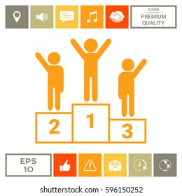 Pedestal - podium icon