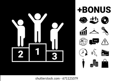 Pedestal - podium icon