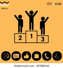 Pedestal - podium icon