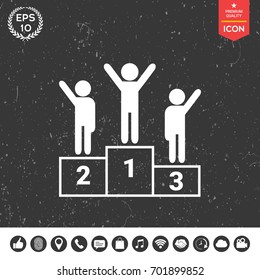 Pedestal - podium icon