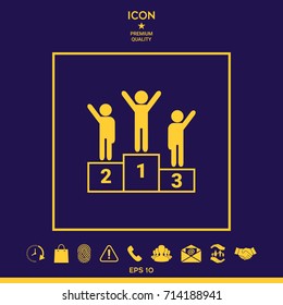 Pedestal - podium icon
