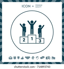 Pedestal - podium icon