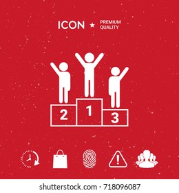Pedestal - podium icon