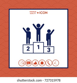 Pedestal - podium icon