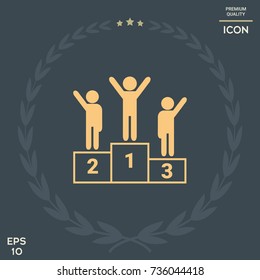 Pedestal - podium icon