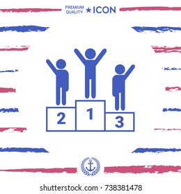Pedestal - podium icon