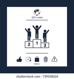 Pedestal - podium icon