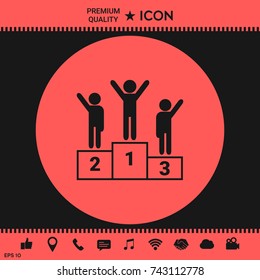 Pedestal - podium icon