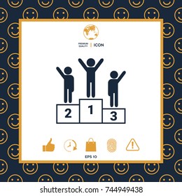 Pedestal - podium icon