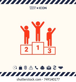 Pedestal - podium icon