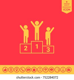 Pedestal - podium icon
