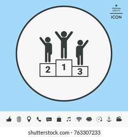 Pedestal - podium icon