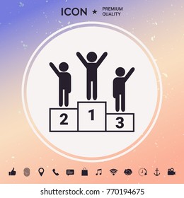 Pedestal - podium icon