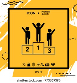 Pedestal - podium icon