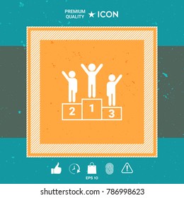 Pedestal - podium icon