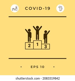 Pedestal - podium icon, elements for your design