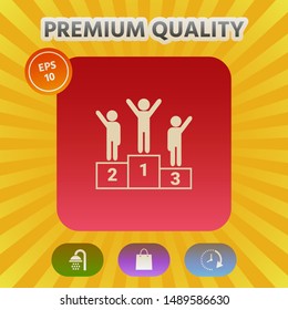 Pedestal - podium icon. Graphic elements for your design