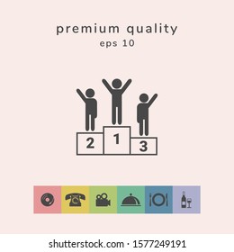 Pedestal - podium icon. Graphic elements for your design