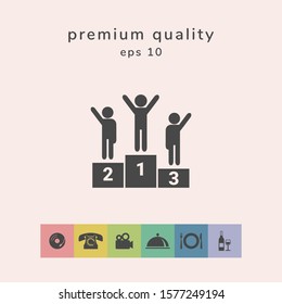 Pedestal podium icon. Graphic elements for your design