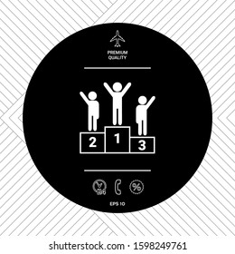 Pedestal - podium icon. Graphic elements for your design
