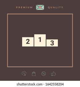 Podium - Ikone. Grafische Elemente für Ihr Design