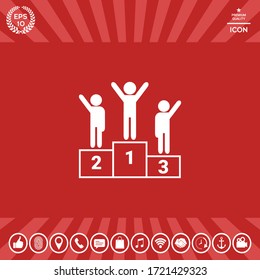 Pedestal - podium icon. Graphic elements for your design