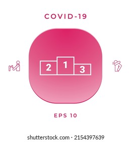 Pedestal, podium line icon, elements for your design