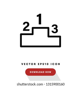 Pedestal vector icon