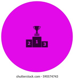 Pedestal vector  icon